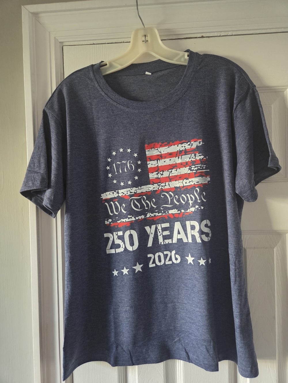 Navy Blue 250 Years 2026 Graphic Tee